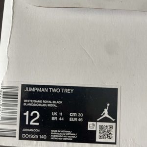 Jordan Jump Man Two Trey Concord Royal size 12